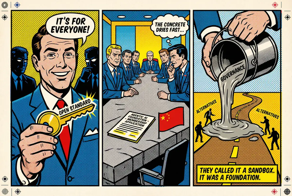 US AI Labs Rush Agent Protocols to Foundation Governance Before Chinese Alternatives Emerge