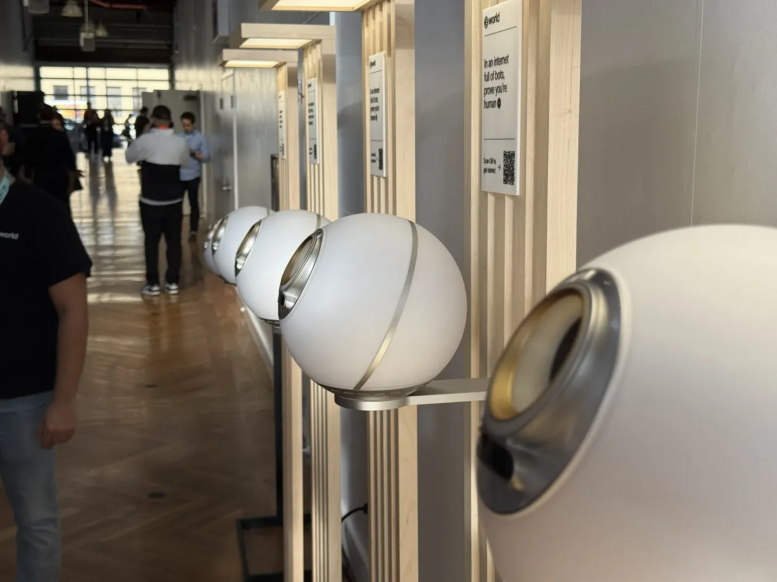 Row of Orb scanners at The Midway SF