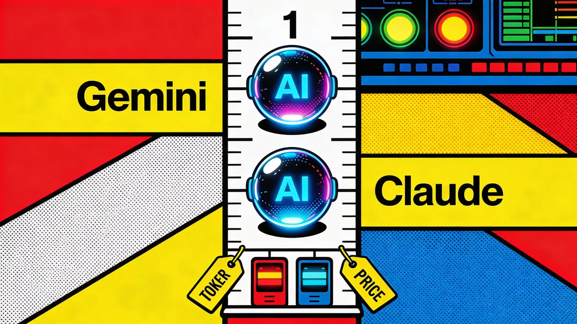 Gemini and Claude on an LLM ranking scale