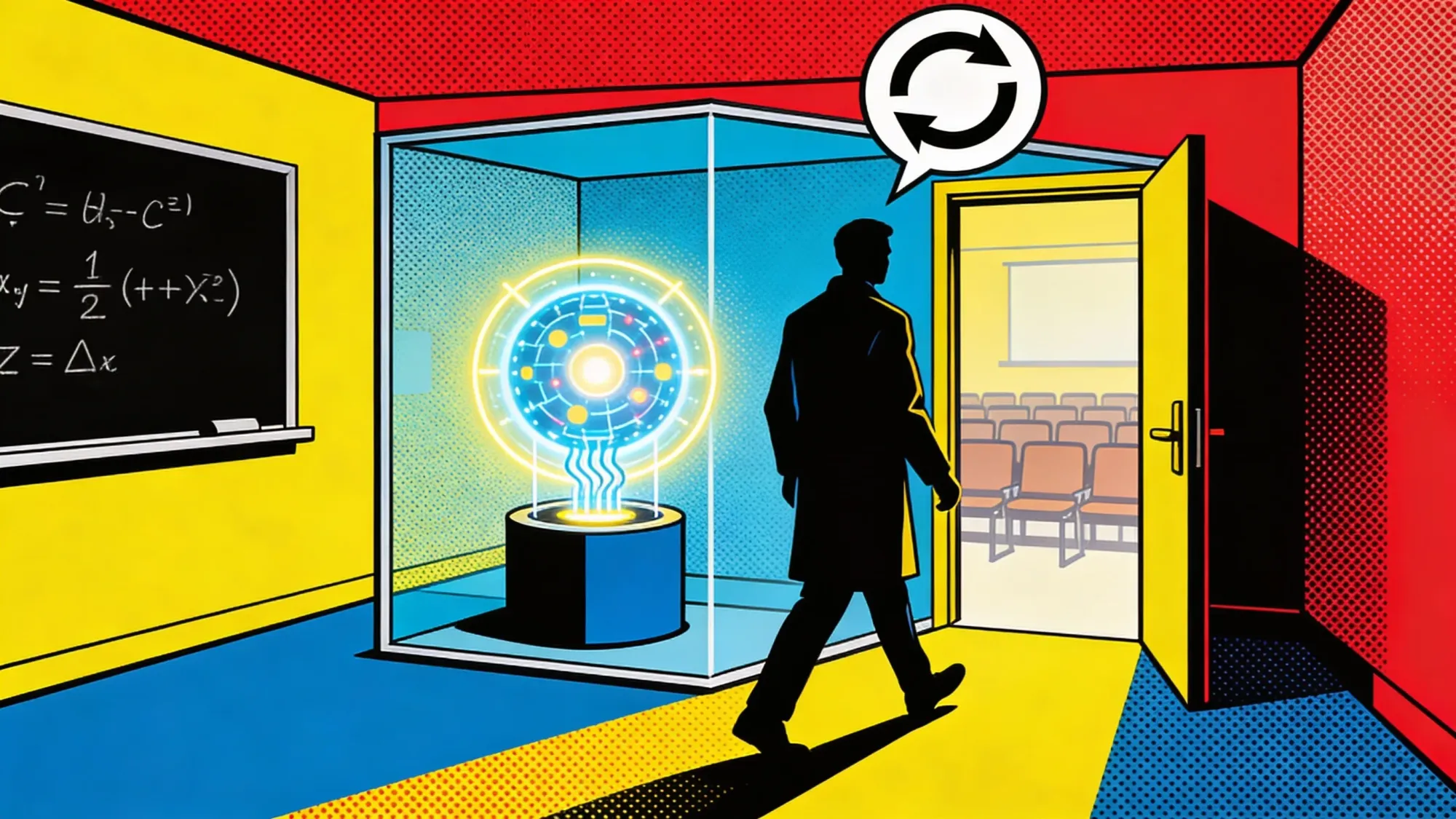 Researcher entering a sealed pretraining feedback loop