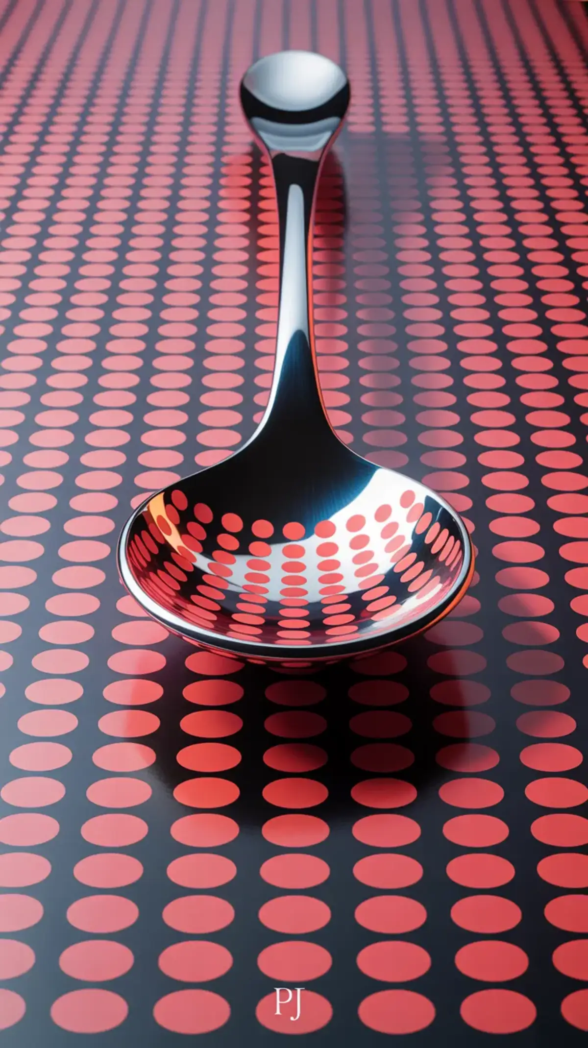 Optical illusion spoon