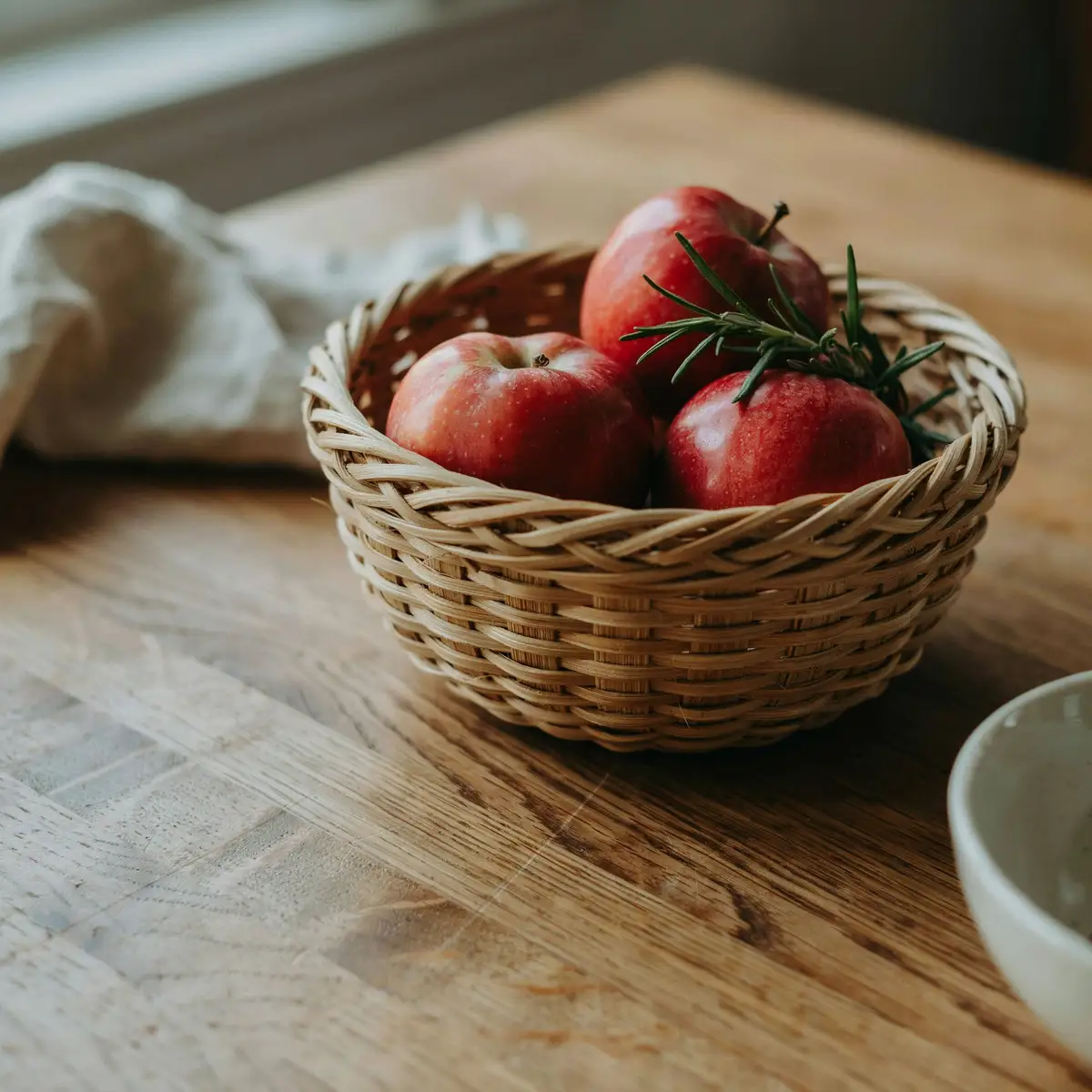 Apples and rosemary