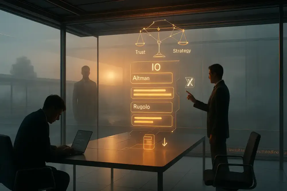 Altman Goes Public in Legal Fight Over “io” as OpenAI Faces Startup Lawsuit