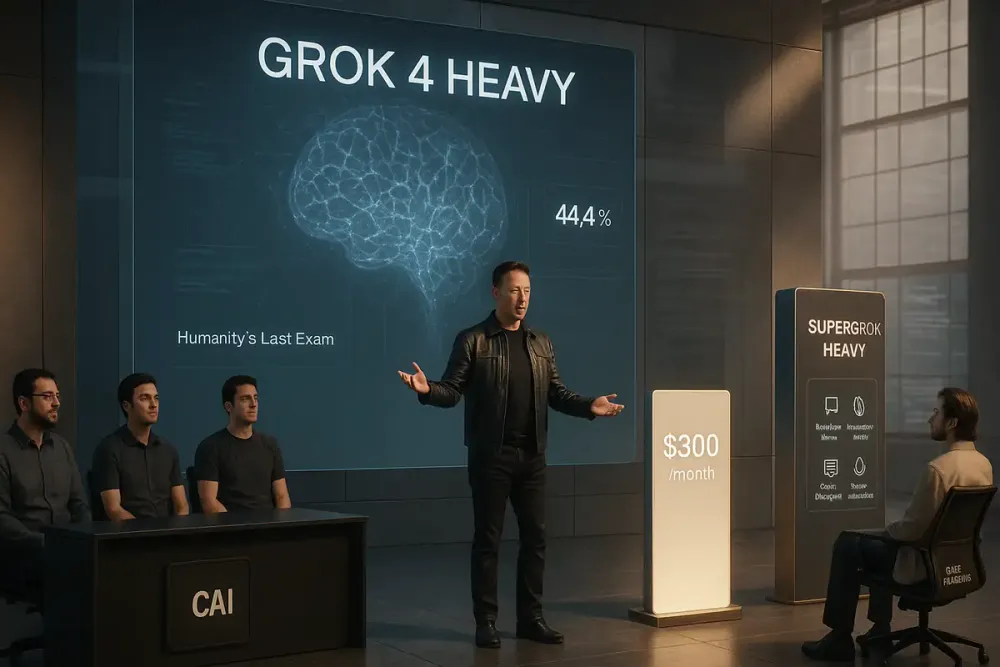 Musk Unveils Grok 4 Amid AI Scandal and Executive Exodus