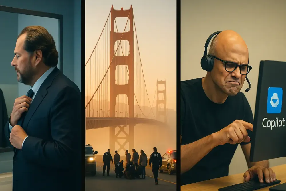 Salesforce Pitches AI for Deportations, Microsoft Resurrects Failed Voice Assistant