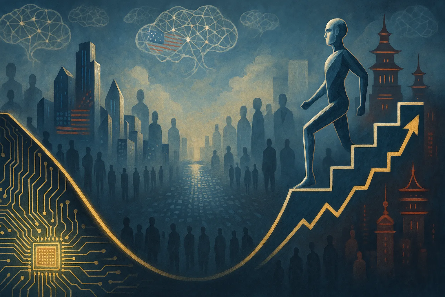 U.S. AI Lead Narrows as China Races to Catch Up