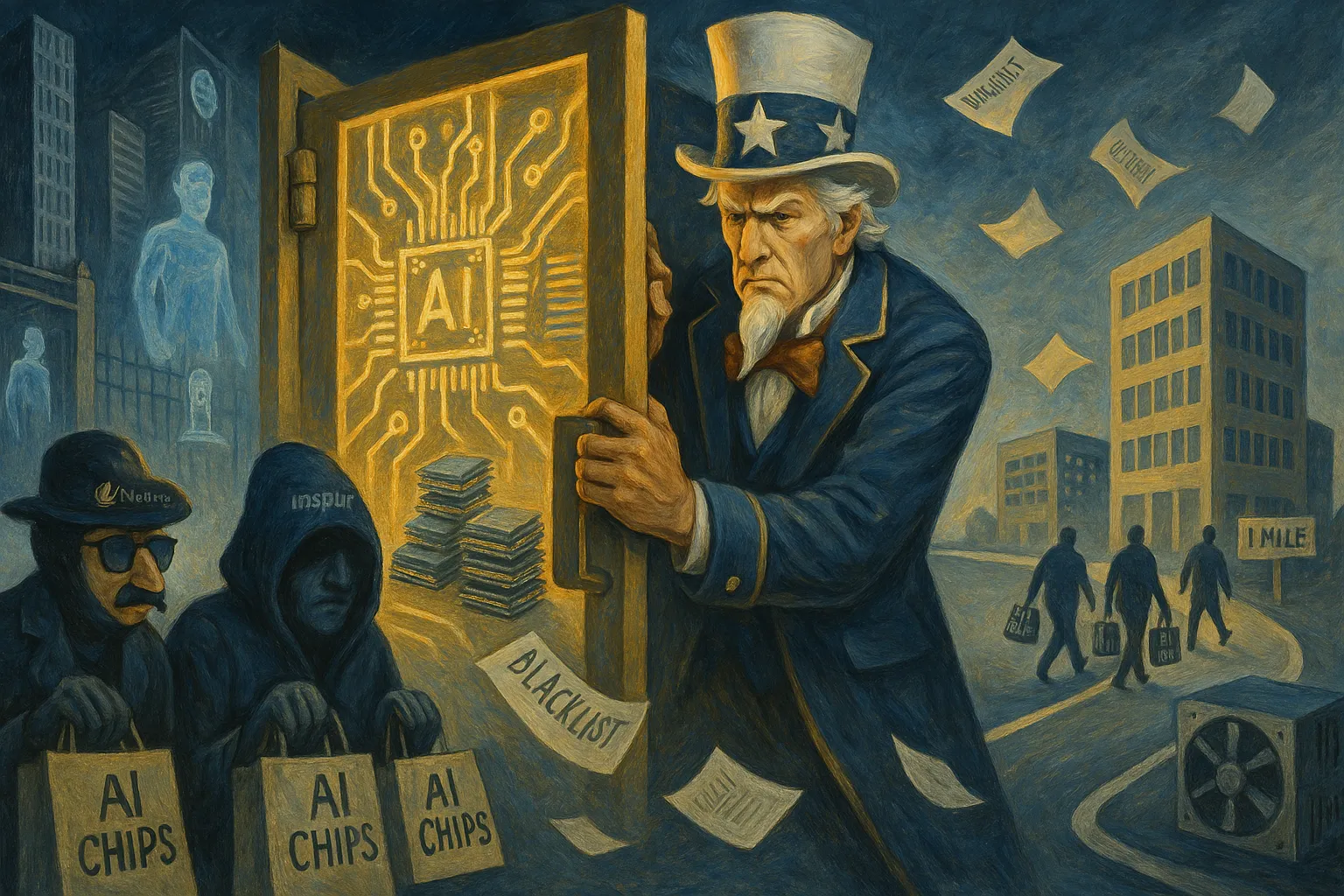 US Blocks 80 Companies from Buying American Tech