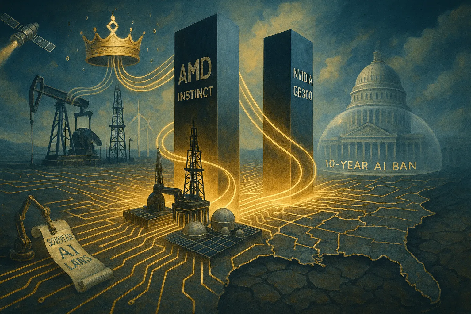 Saudi power play: AMD and Nvidia battle as GOP targets AI rules 🎯