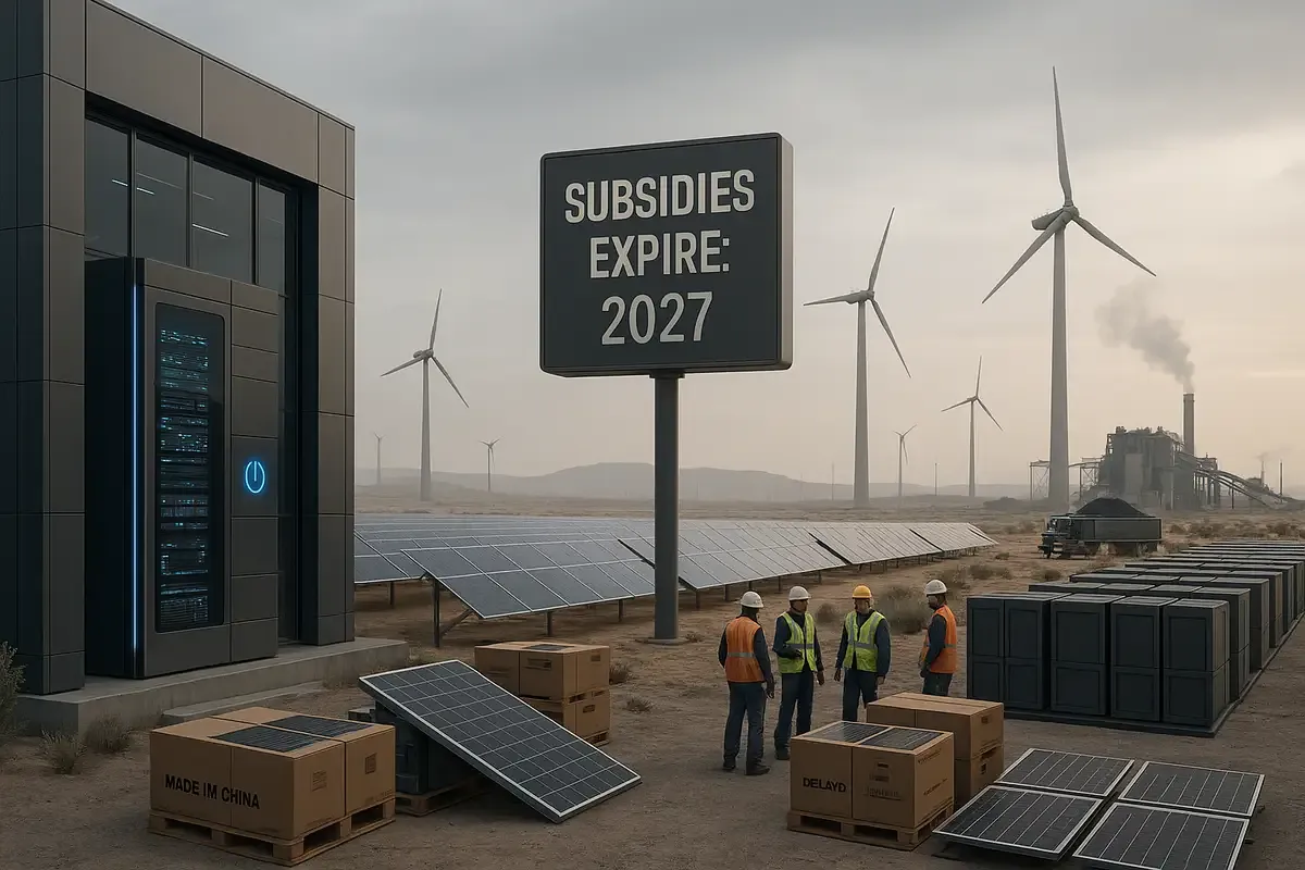 GOP Bill Taxes Solar Power, Threatens Tech Data Centers