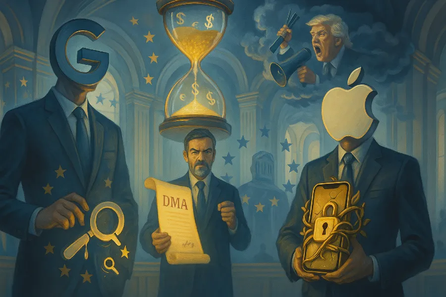 EU Slaps Google and Apple with New Tech Rules, Trump Fumes