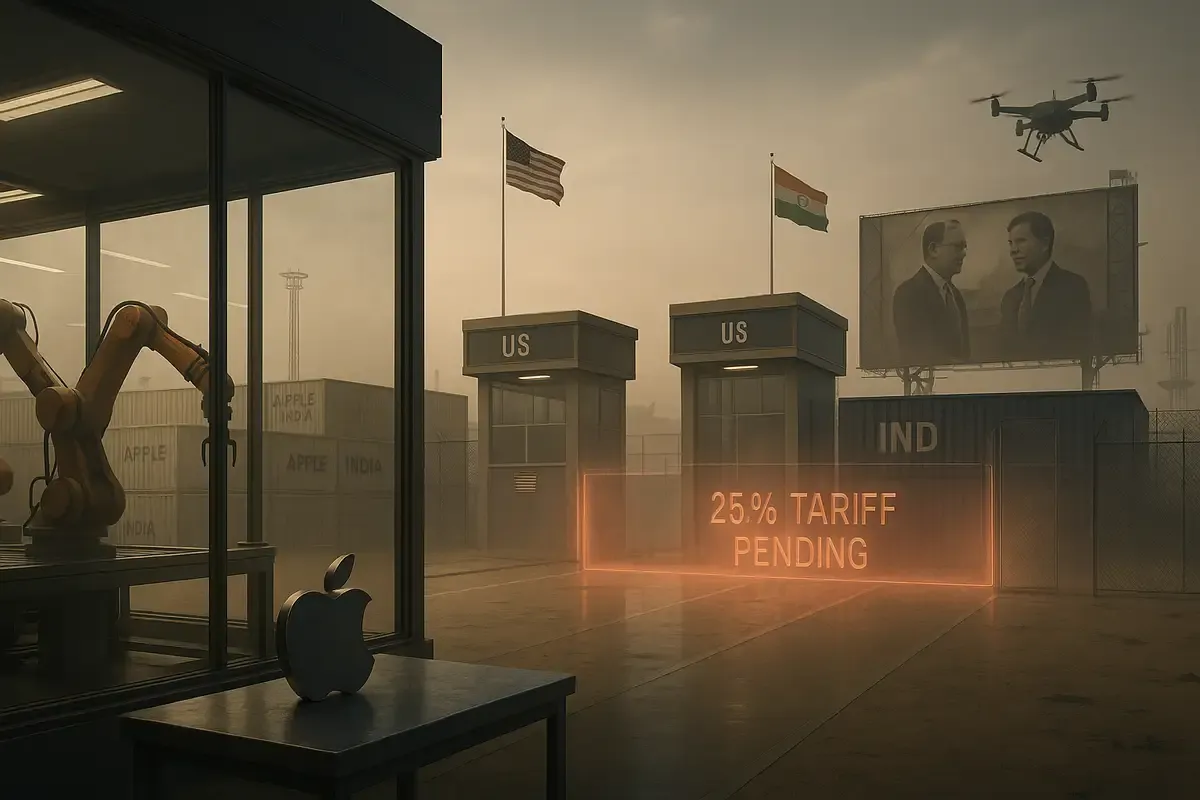 Apple's India Bet Faces Trump Tariffs as AI Struggles Mount