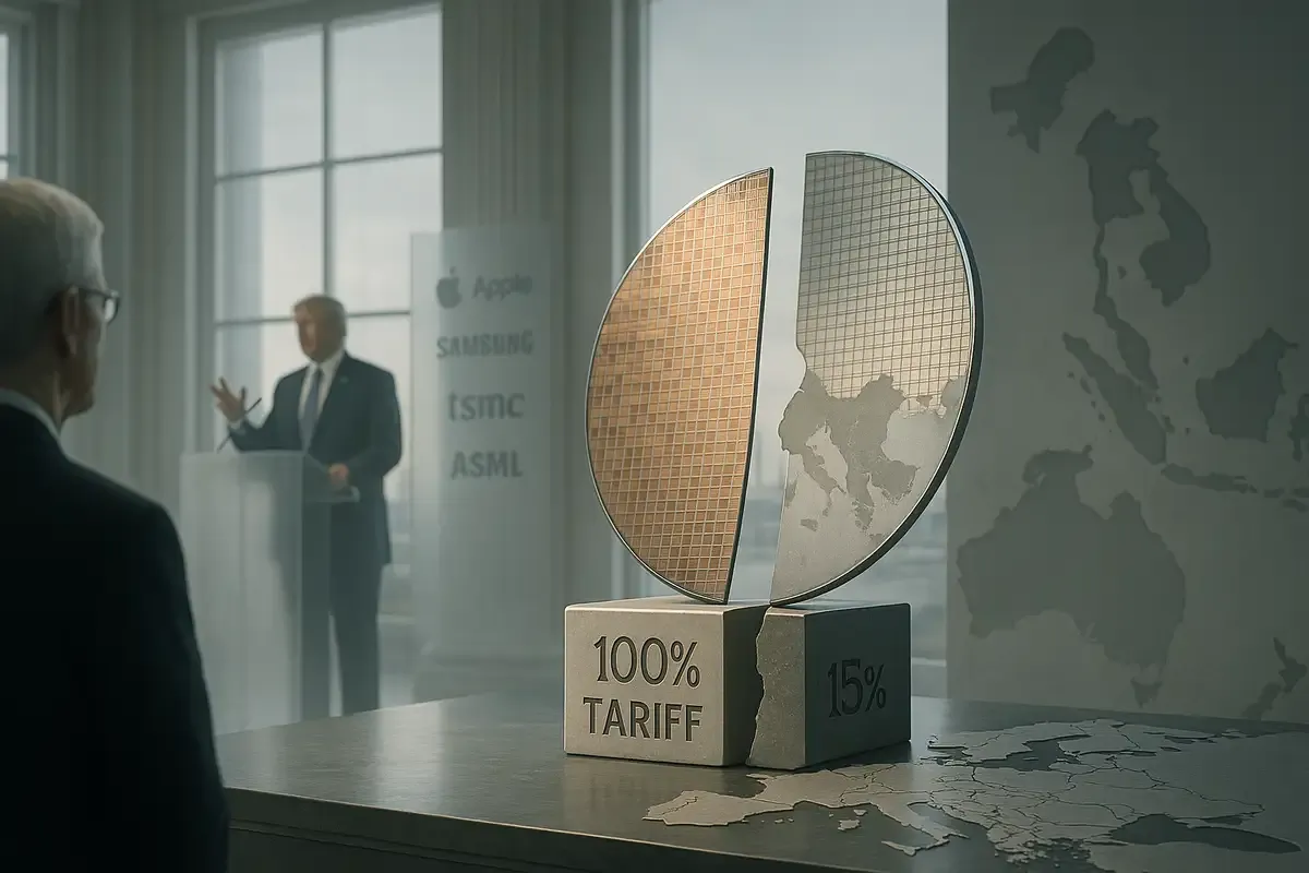 Trump's 100% Chip Tariff Won't Hit Apple, TSMC or Samsung