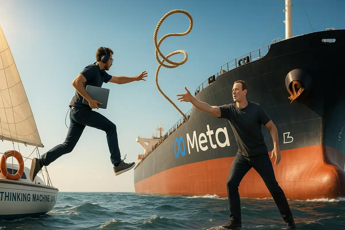 Meta Poaches AI Startup Co-Founder After $2B Raise