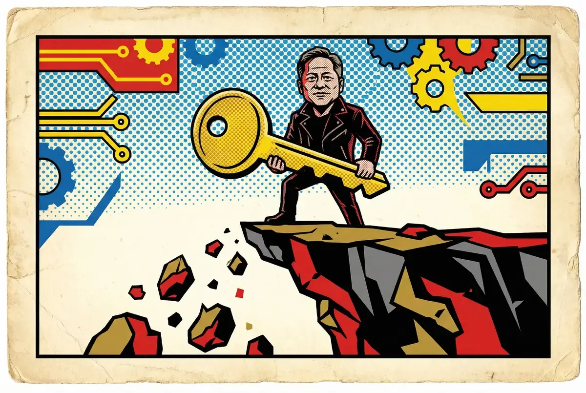 Jensen Walks In. The Cliff Falls.