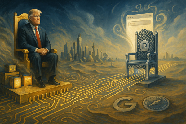 Trump Ships AI Power to Gulf, Google's Search Crown Shakes 🌋