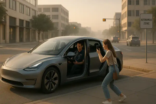 Tesla Begins Robotaxi Service in Austin With Human Monitors Still Onboard