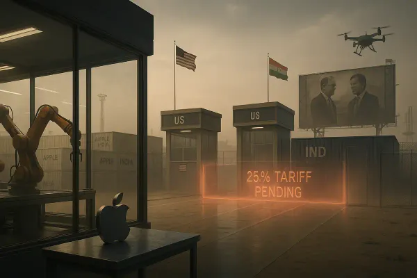 Apple’s India Gamble Faces Tariff Threat as AI Stumbles Mount