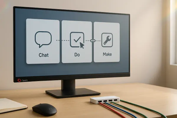 Opera’s $20 Neon ships three AI bots—and no handoff between them